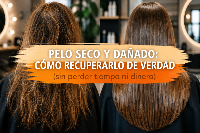 Lee más sobre el artículo Pelo seco y dañado: cómo recuperarlo de verdad (sin perder tiempo ni dinero)